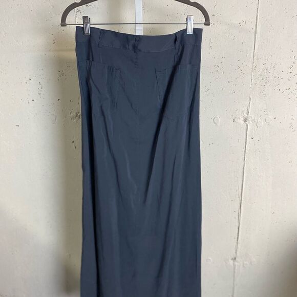 #308 MAX STUDIO High Slit Rayon Maxi Skirt - Picture 4 of 10